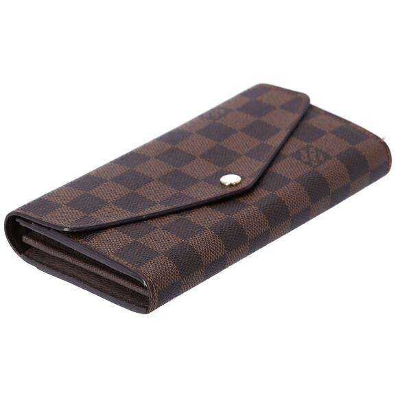 Louis Vuitton Sarah Damier Ebene Long Wallet N63209 Damier Canvas - Picture 3 of 5